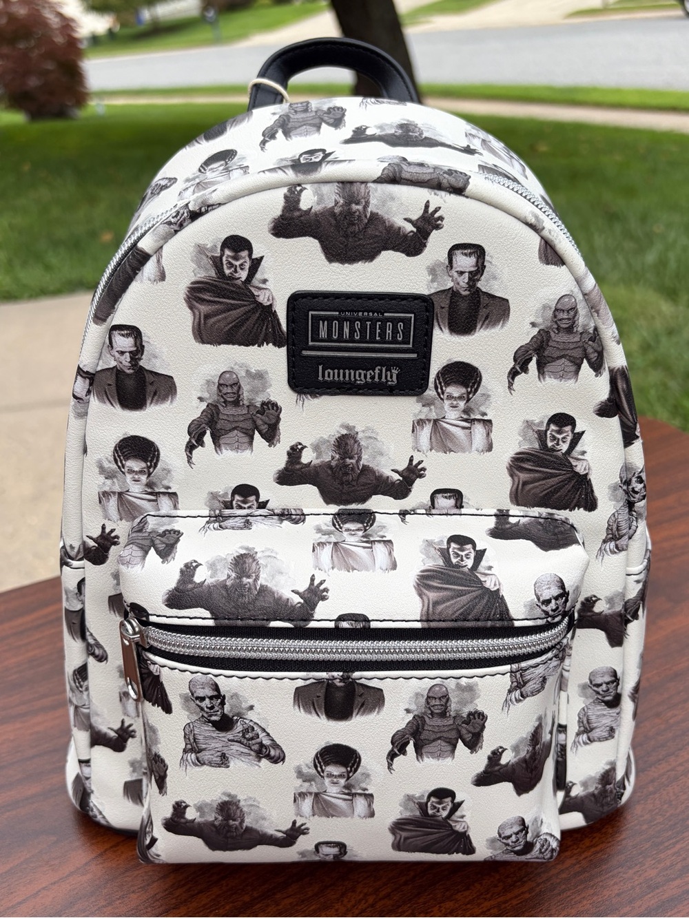 Loungefly Universal Monsters Icons Black White Mini Backpack NWT